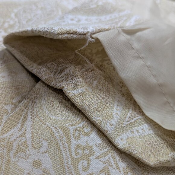 Kasper Le Suit Women's Beige Gold Floral Skirt, Suit Separate, Size 10 - Picture 13 of 15